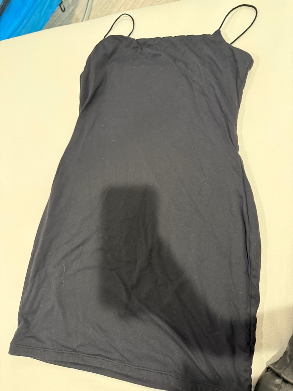 Simple Black Spaghetti Strap Dress